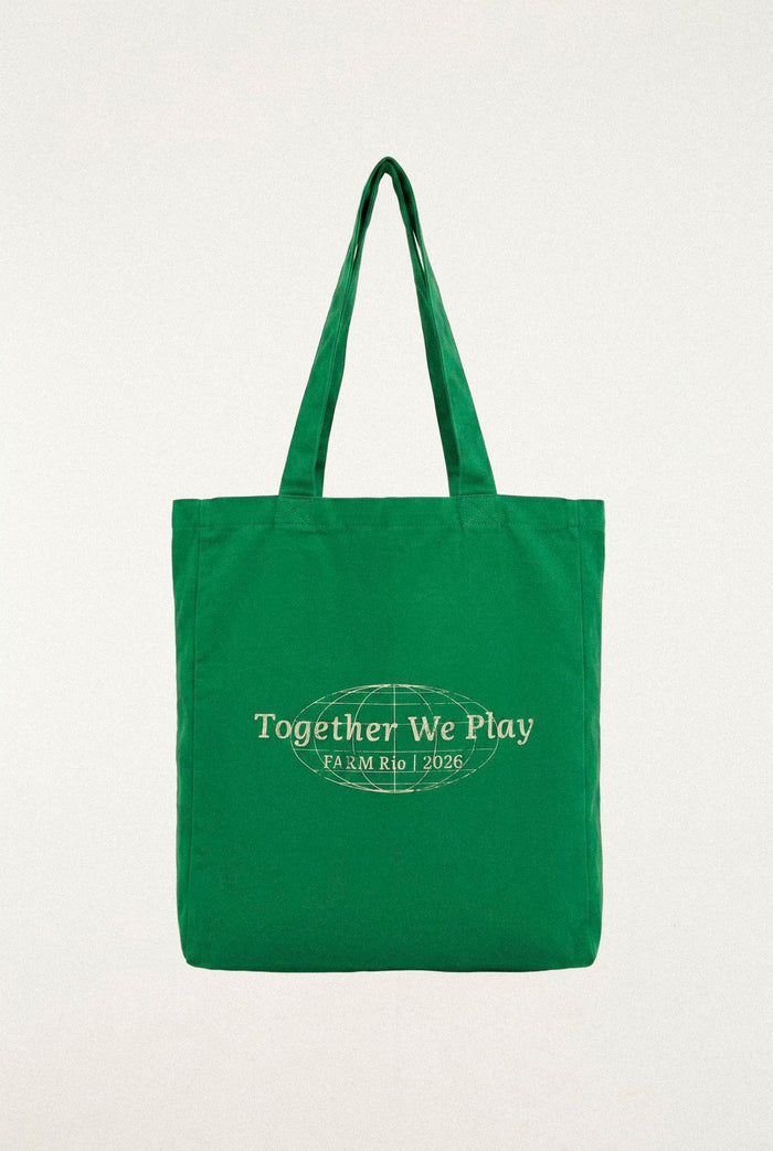 Green Together We Play Tote Bag