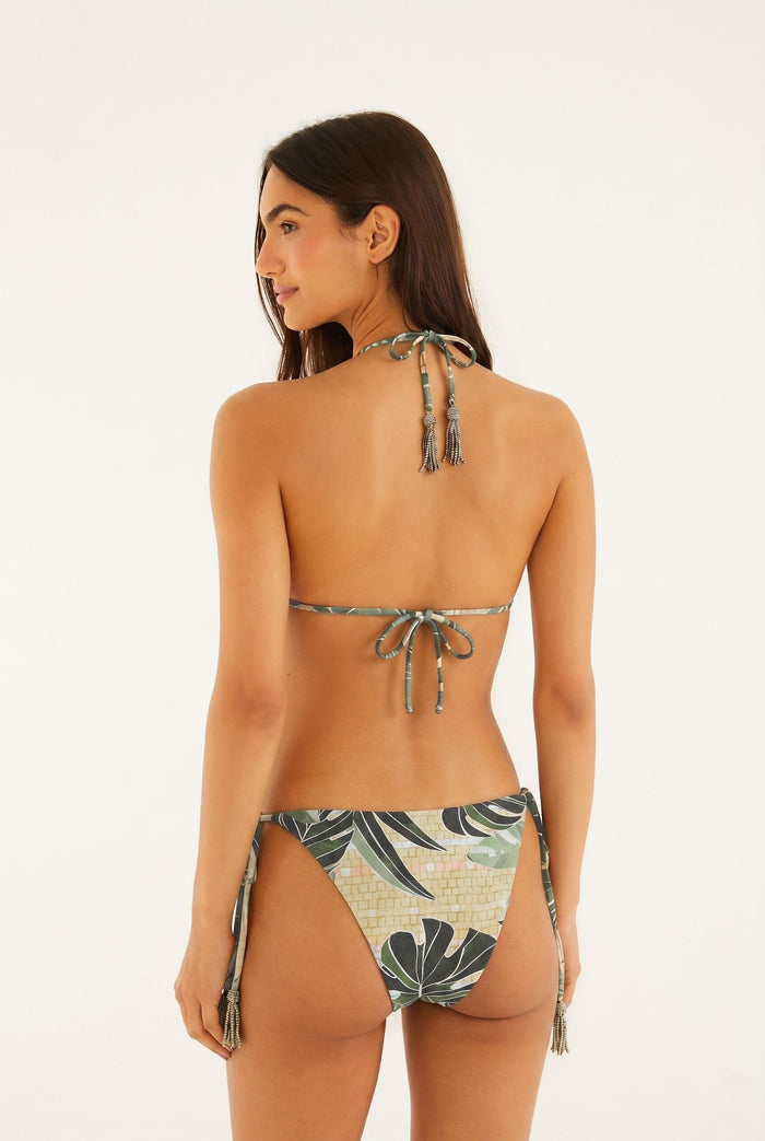 Halter Neck Triangle Bikini Top