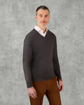 Hodge Wool Silk Cashmere V-neck Jumper