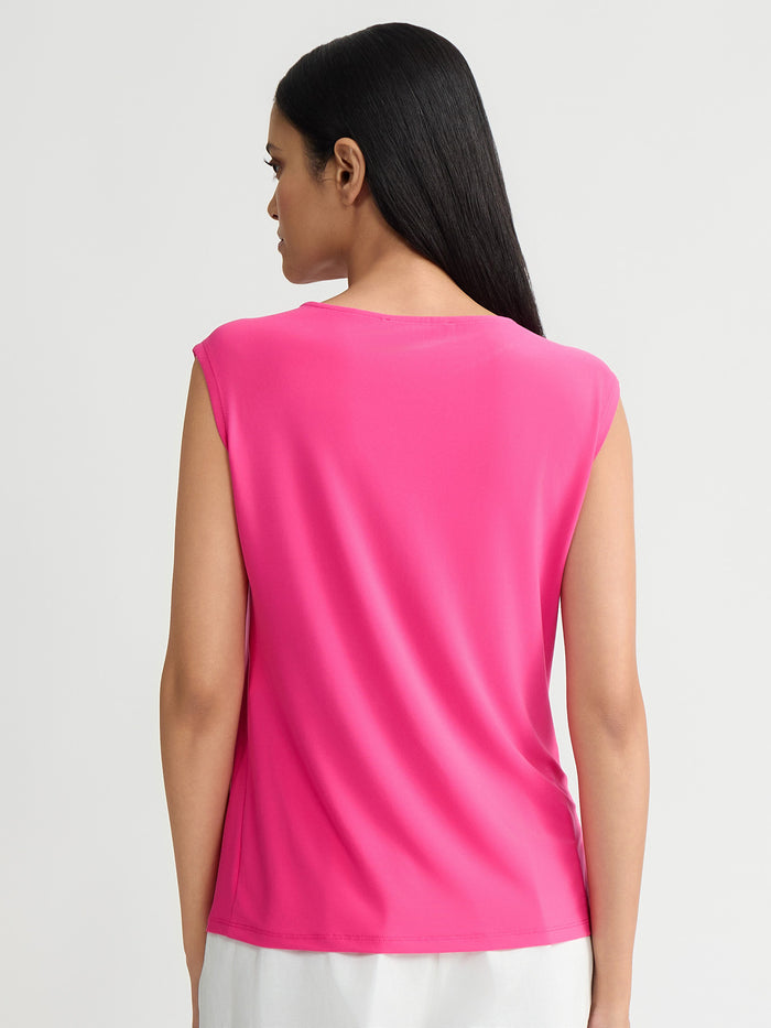 Plus Keyhole Twist Top, Everyday Knit, Pink Perfection | Kasper