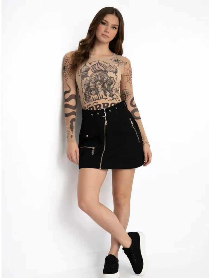 KIMBER DENIM SKIRT — product photo 1