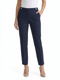 Petite Lily Slim Leg Pants, Blue Night/Black | Kasper