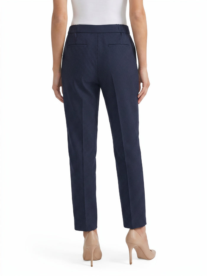 Petite Lily Slim Leg Pants, Blue Night/Black | Kasper