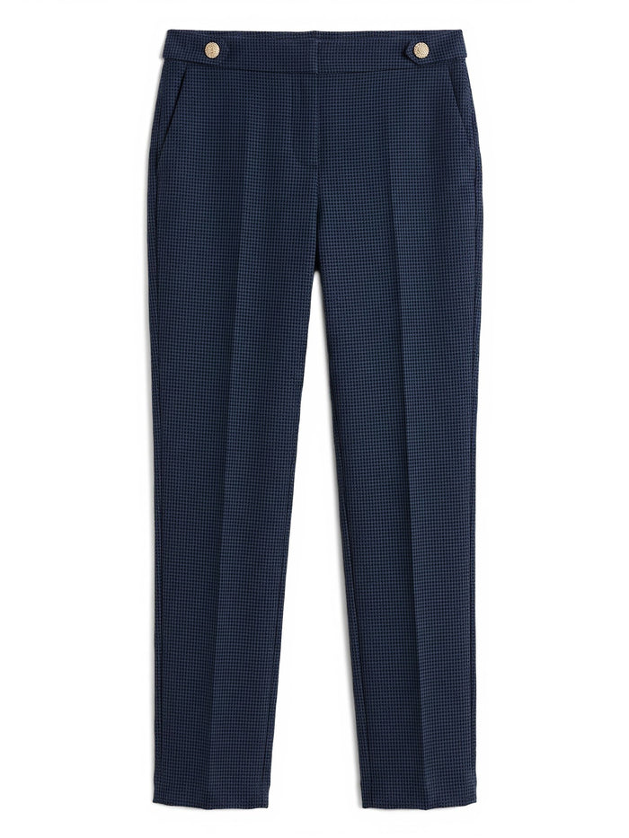 Petite Lily Slim Leg Pants, Blue Night/Black | Kasper