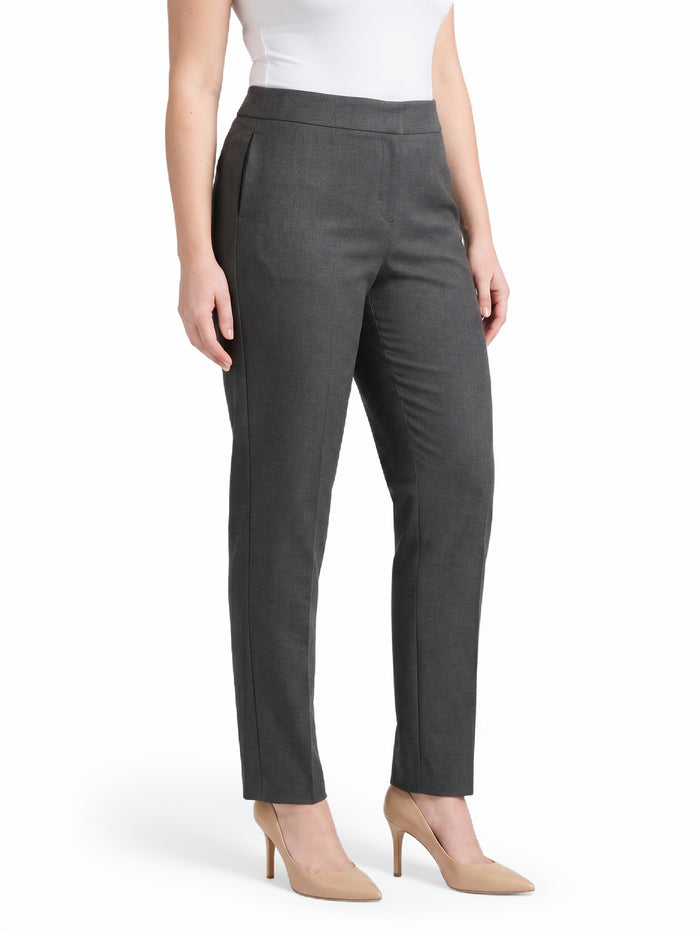 Plus Lily Trouser, Washable Bi-Stretch, Modern Charcoal | Kasper