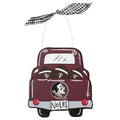 Magnolia Lane Noles Football Truck Wooden Ornament