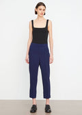 Mid Rise Pintuck Straight Leg Pant (Twilight)