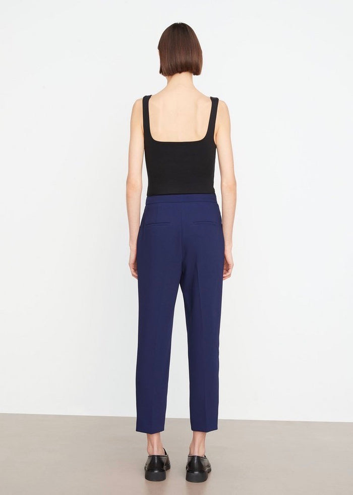Mid Rise Pintuck Straight Leg Pant (Twilight)