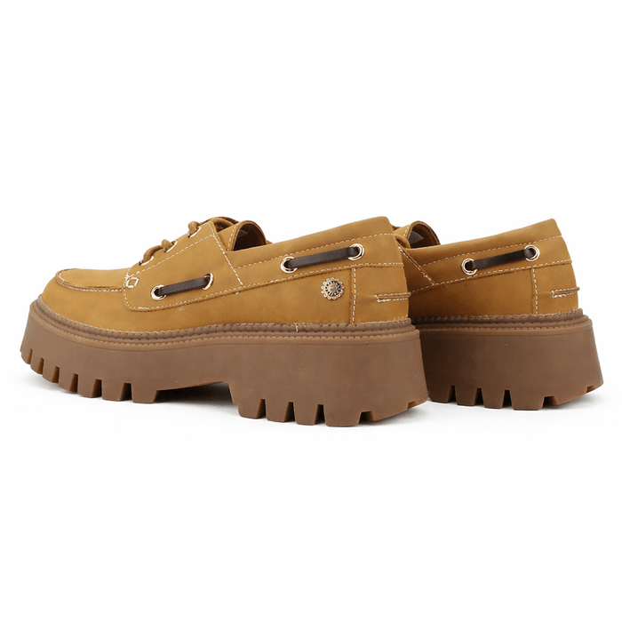 Mocasin Camel Mujer Casual Chalada Lennon Mocasines Plataforma Chalada