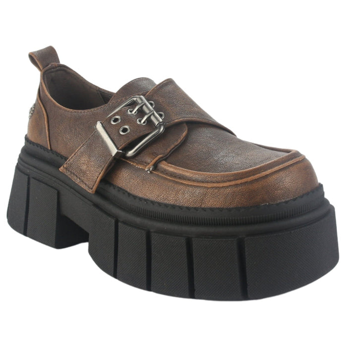 Mocasin Chalada Mujer Bresh-1 Cafe Casual Mocasines Plataforma Chalada