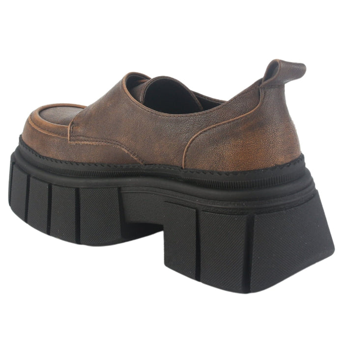 Mocasin Chalada Mujer Bresh-1 Cafe Casual Mocasines Plataforma Chalada