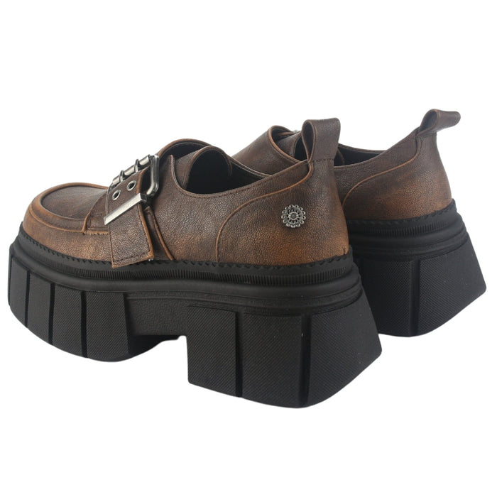 Mocasin Chalada Mujer Bresh-1 Cafe Casual Mocasines Plataforma Chalada