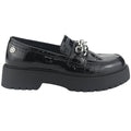 Mocasin Chalada Mujer Lenin-1 Negro Casual Mocasines Taco Chalada