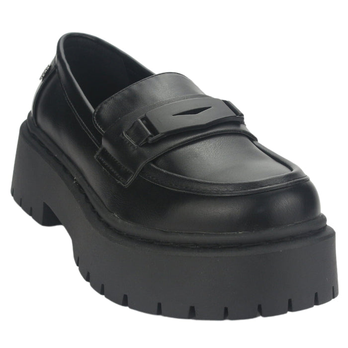 Mocasin Chalada Mujer Lewis-1 Negro Moda Mocasines Taco Chalada