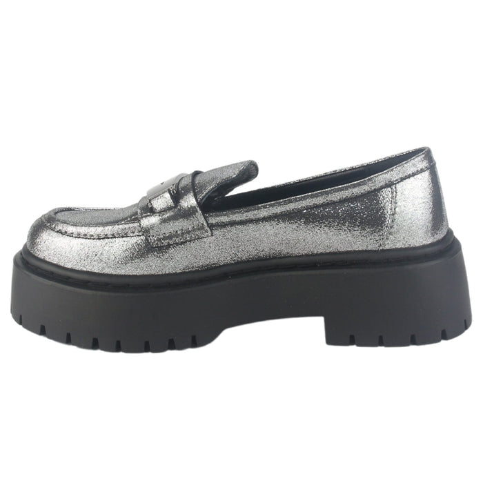 Mocasin Chalada Mujer Lewis-1 Plateado Casual Mocasines Plataforma Chalada