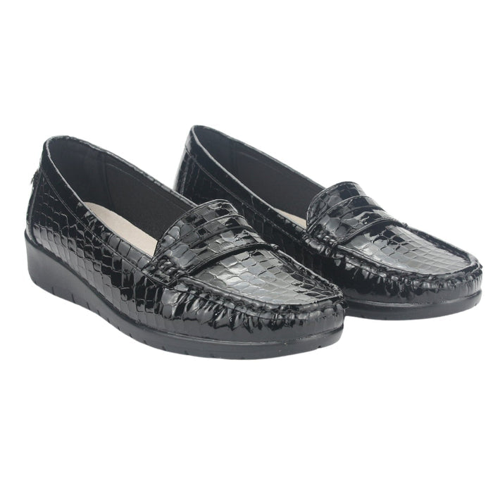 Mocasin Chalada Mujer Maya-1 Negro Casual Mocasines Planos Chalada