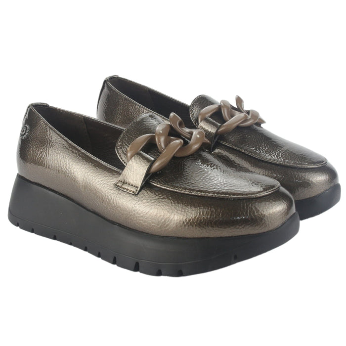 Mocasin Chalada Mujer Wonder-1 Café Casual Mocasines Taco Chalada