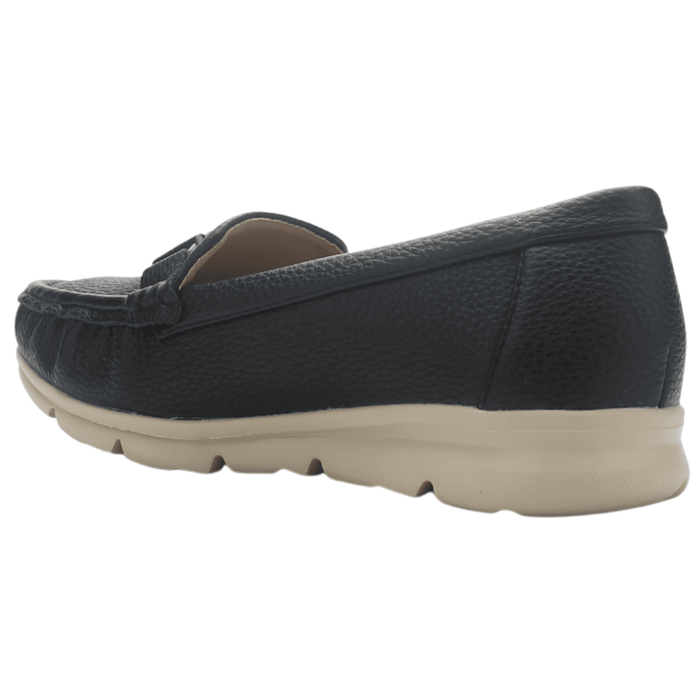 Mocasin de Mujer de color Negro Casual Chalada Leve-1 Mocasines Planos Chalada