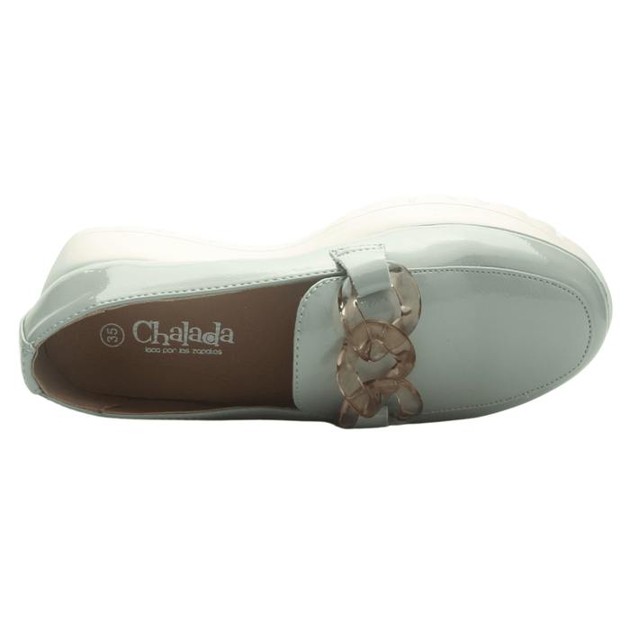 Mocasin de mujer Menta Casual Chalada Wonder-1 Mocasines Planos Chalada