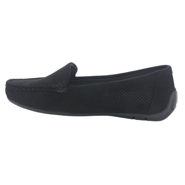 Mocasin Chalada Mujer Nautico-2 Negro Casual Mocasines Planos Chalada