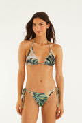 Mosaic Side Ties Tassels Bikini Bottom