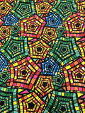 Multicolor African Print in Stretch Fabric