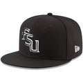 New Era Stacked FSU Logo 950 Flat Bill Snap Back Hat - Black