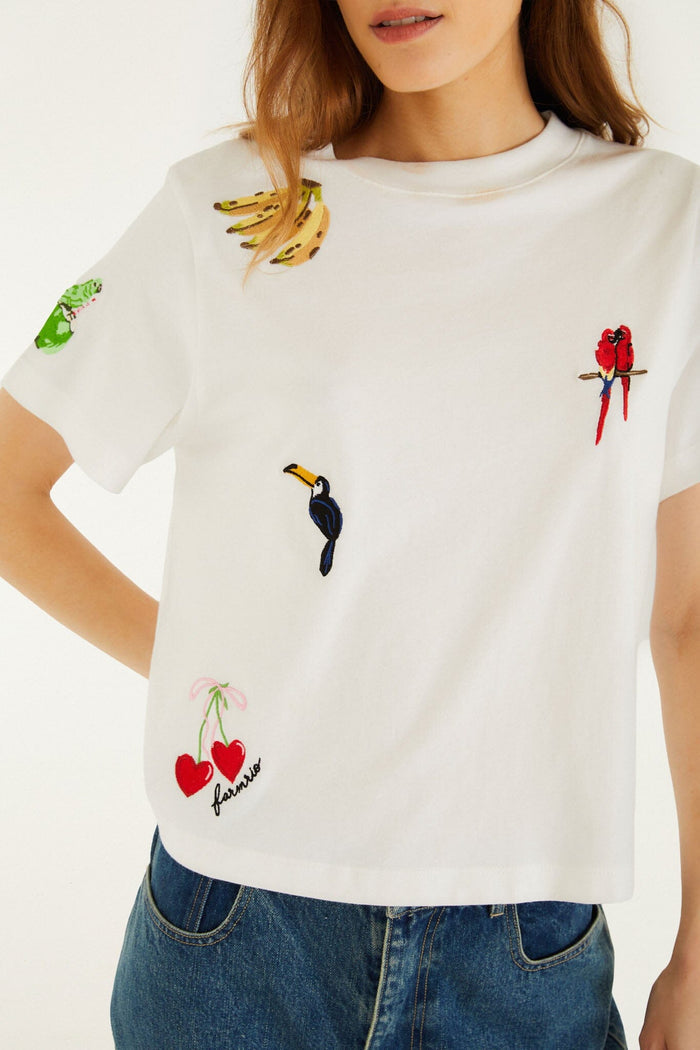 FARM Rio model wearing the Cool Day Relaxed T-Shirt