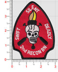 Officially Licensed USMC 2nd Recon Bn- Swift, Silent, Deadly Patch