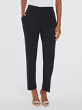 Stretch Crepe Slim Leg Pants, Black | Kasper