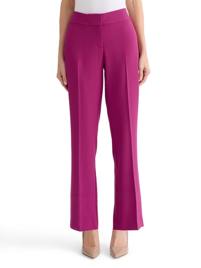 Petite Ava Trouser, Stretch Crepe, Cerise | Kasper