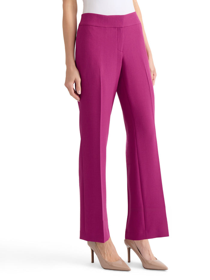 Petite Ava Trouser, Stretch Crepe, Cerise | Kasper