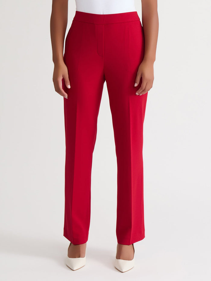 Pull-On Trouser, Crimson, Crimson | Kasper