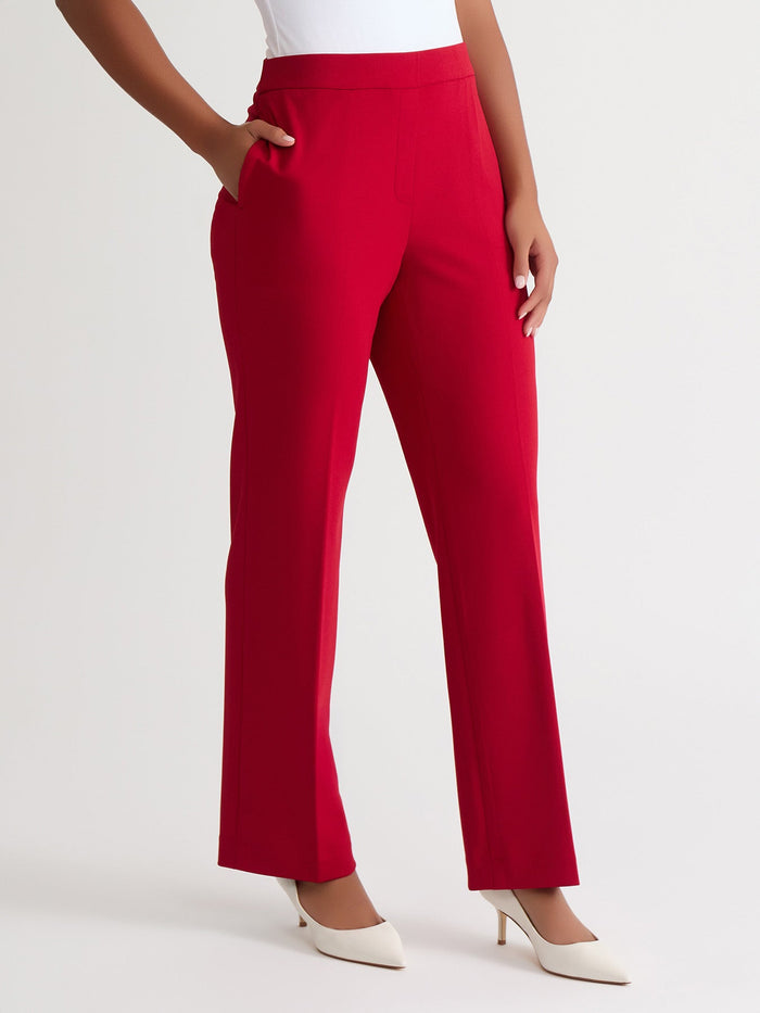 Pull-On Trouser, Crimson, Crimson | Kasper