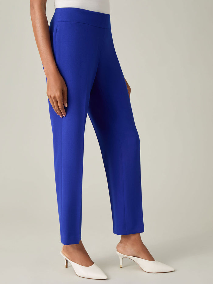 Harlow Pant, Iconic Stretch Crepe, Royal Signature | Kasper