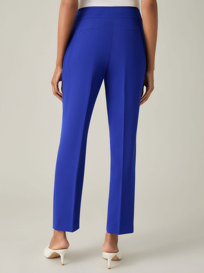 Harlow Pant, Iconic Stretch Crepe, Royal Signature | Kasper