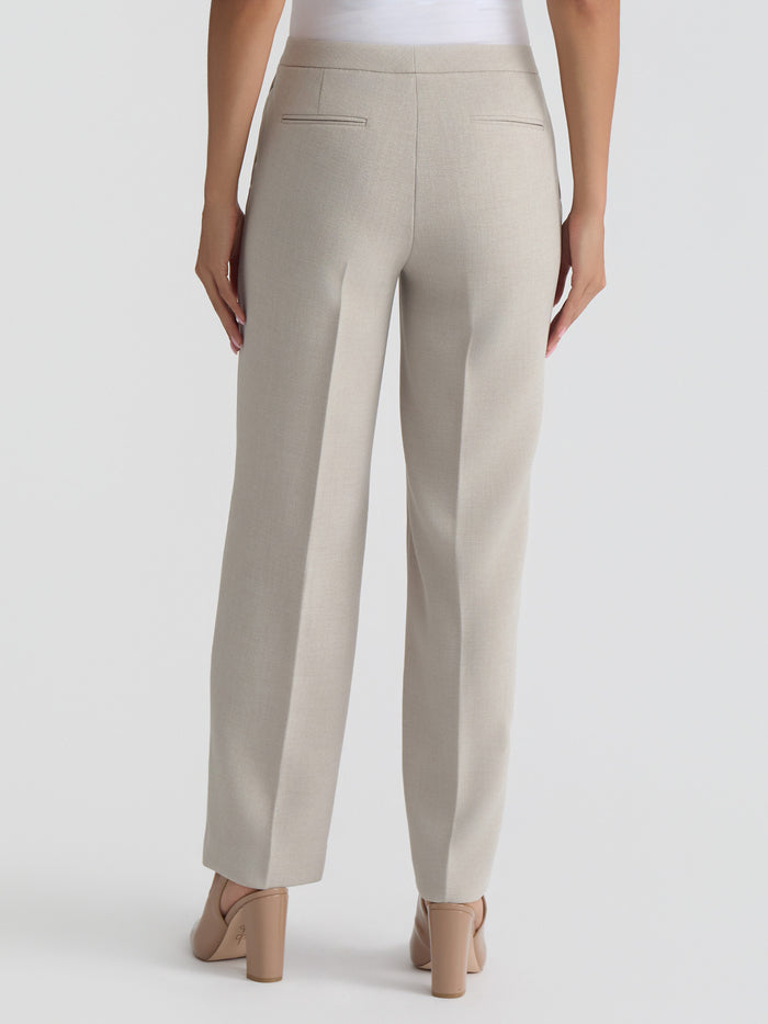 Plus Claire Trouser, Pebble Crepe, Summer Straw | Kasper