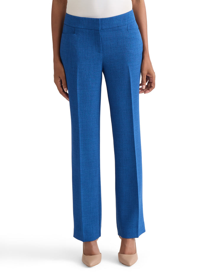 Plus Lily Trouser, Pebble Crepe, Blue Night Melange | Kasper