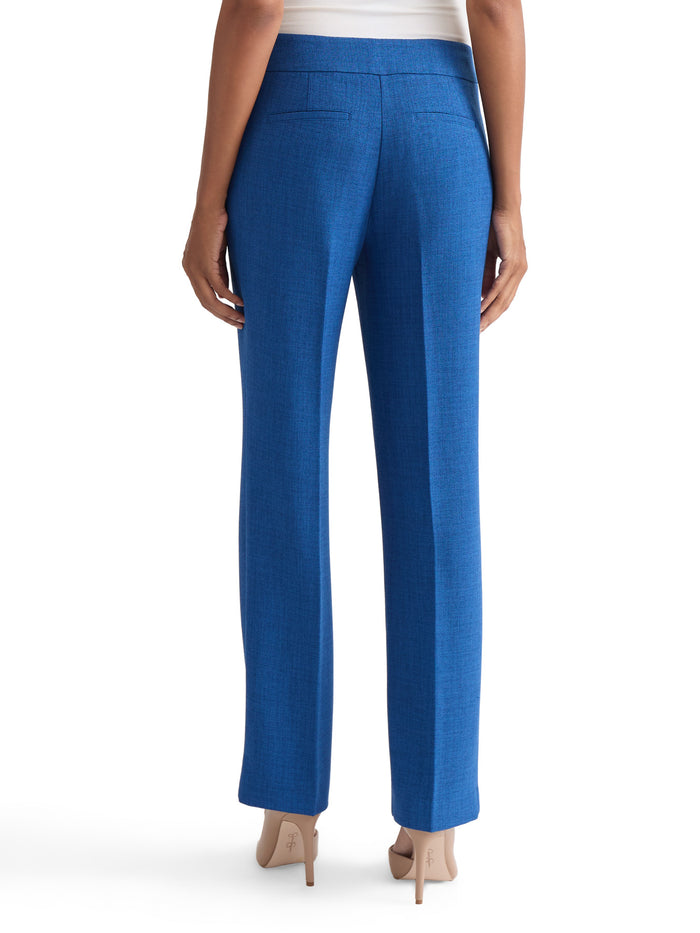 Plus Lily Trouser, Pebble Crepe, Blue Night Melange | Kasper