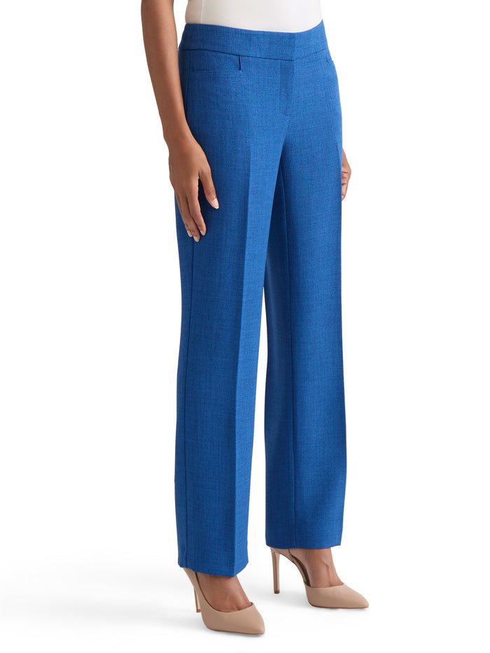 Plus Lily Trouser, Pebble Crepe, Blue Night Melange | Kasper