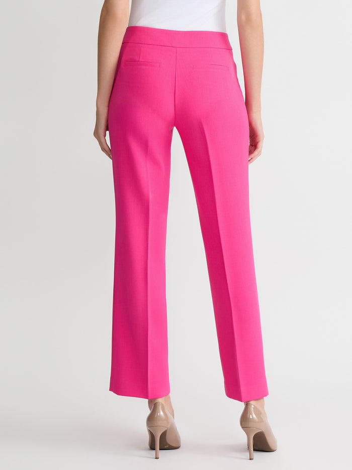 Plus Lily Trouser, Stretch Crepe, Pink Perfection | Kasper