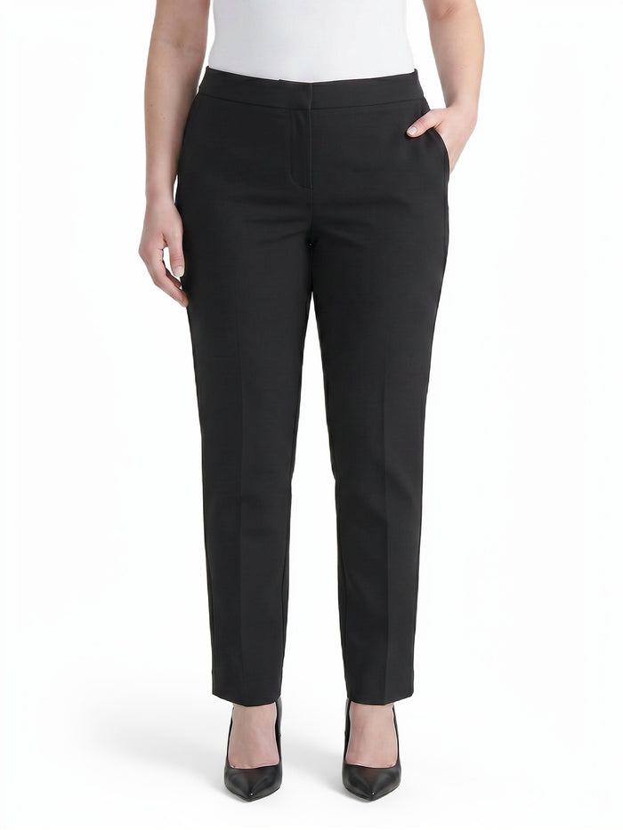 Plus Lily Trouser, Washable Bi-Stretch, Black | Kasper