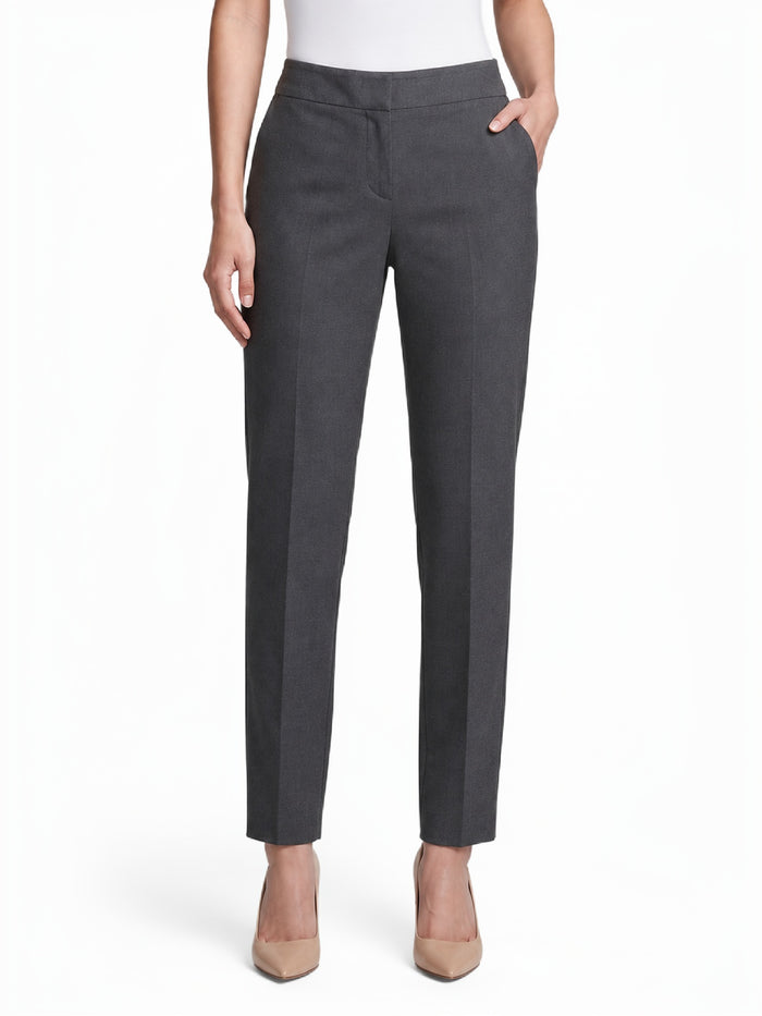 Plus Lily Trouser, Washable Bi-Stretch, Modern Charcoal | Kasper