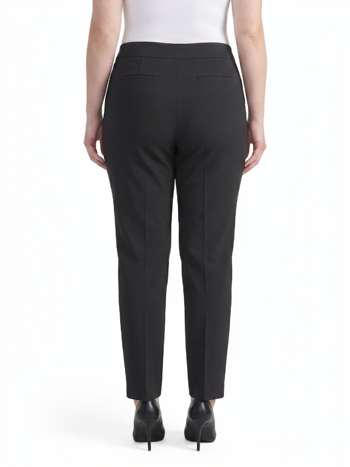 Plus Lily Trouser, Washable Bi-Stretch, Black | Kasper