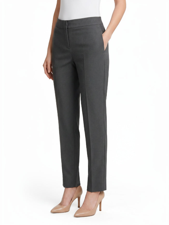 Plus Lily Trouser, Washable Bi-Stretch, Modern Charcoal | Kasper