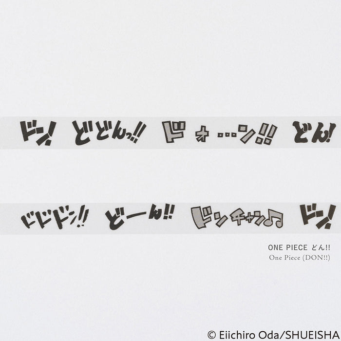 Two rows of tape with ONE PIECE characters on white background