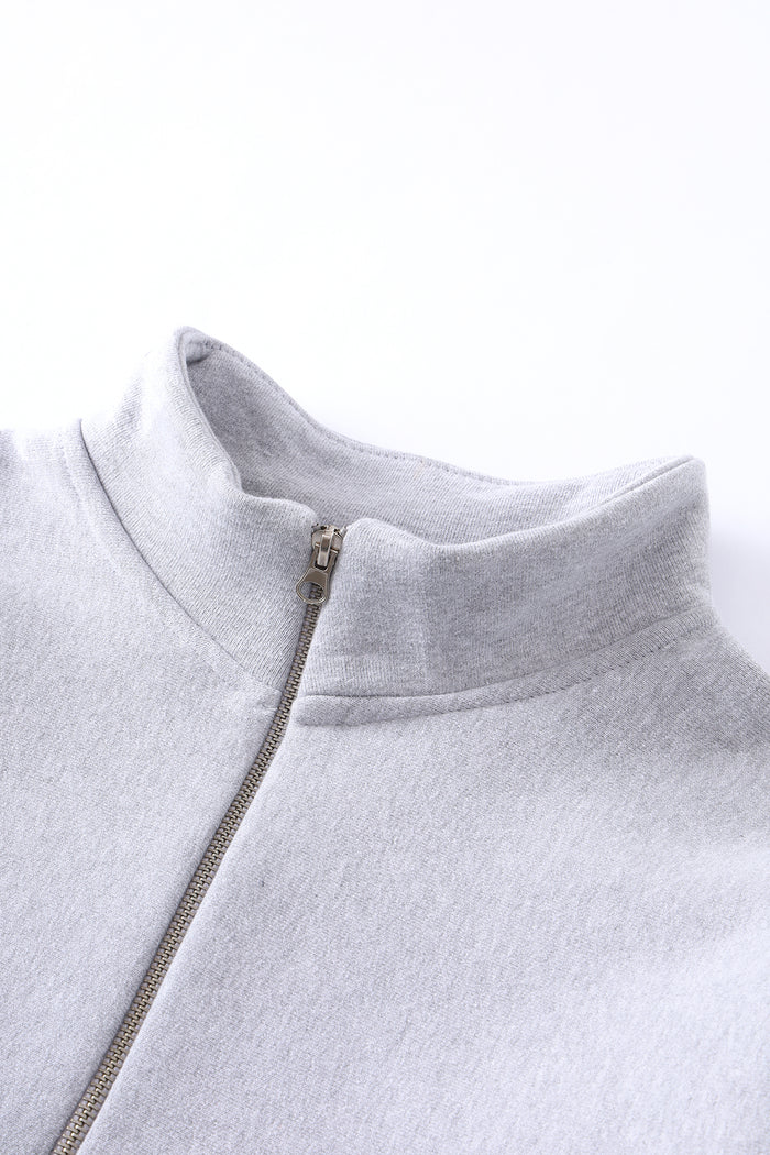Power Goods - Super Weight Quarter Zip - Heather Grey