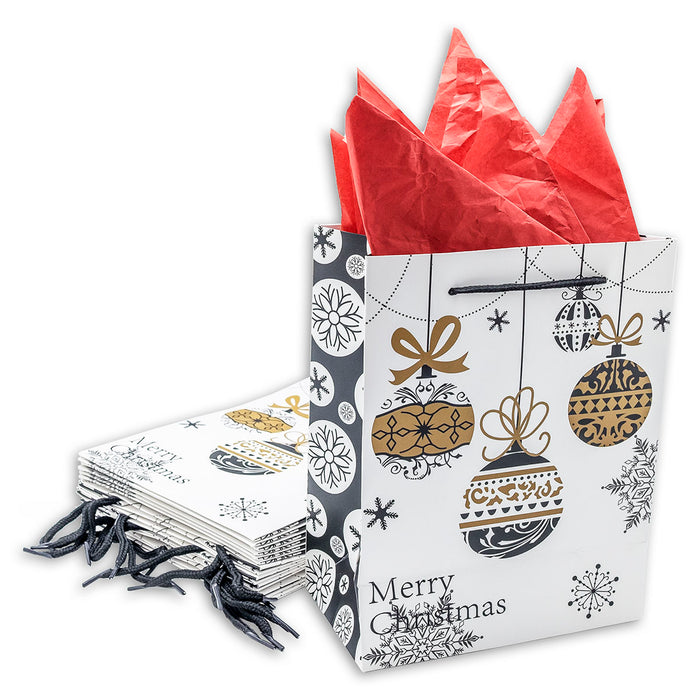 Premium Christmas Ornament Holiday Gift Bags