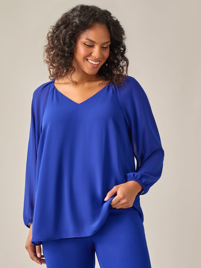 Raglan Sleeve Blouse, Royal Signature, Royal Signature | Kasper