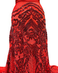 red lace fabric by the yard